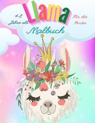 Lama F&auml;rbung Buch f&uuml;r Kinder - Happy Coloring