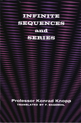 Infinite Sequences and Series - Konrad Knopp