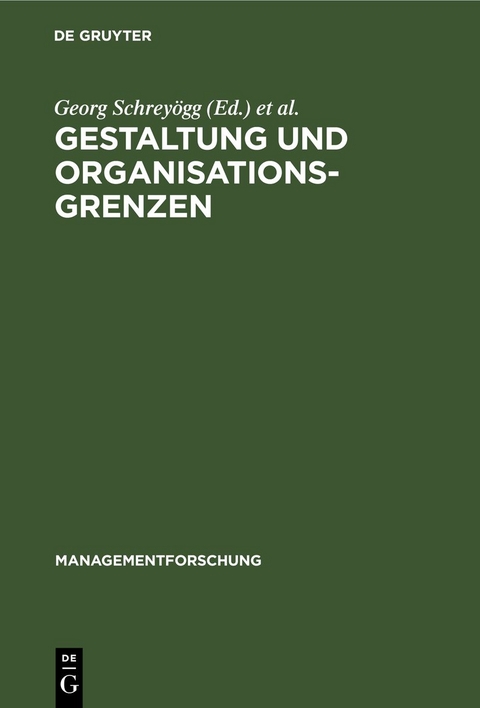 Gestaltung und Organisationsgrenzen - 