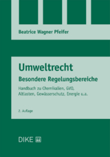 Umweltrecht Besondere Regelungsbereiche - Beatrice Wagner Pfeifer