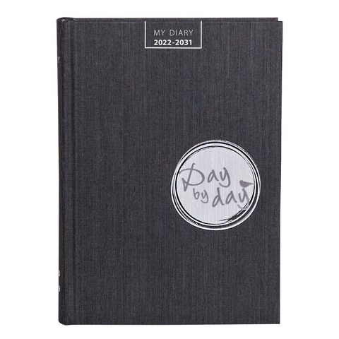 My Diary 2022-2031 "Day by Day" graphite-black - 