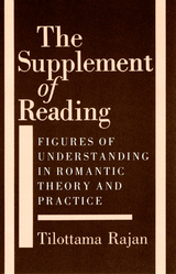 Supplement of Reading -  Tilottama Rajan