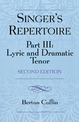 Singer's Repertoire, Part III -  Berton Coffin