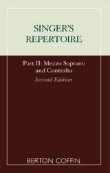 Singer's Repertoire, Part II -  Berton Coffin