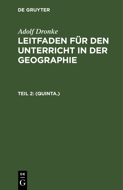 (Quinta.) - Ad. Dronke