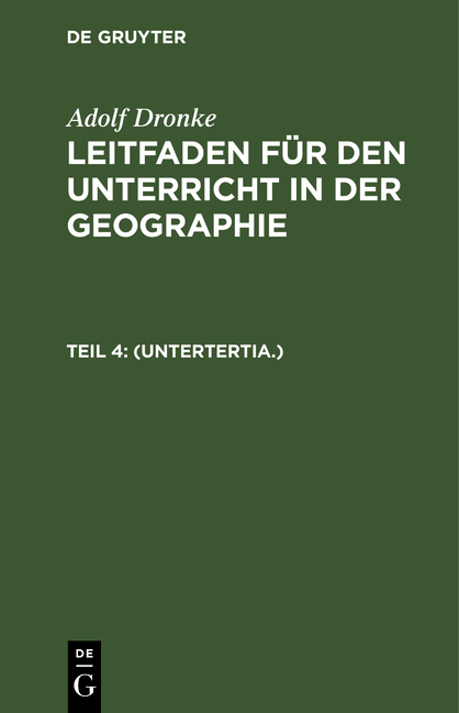 (Untertertia.)