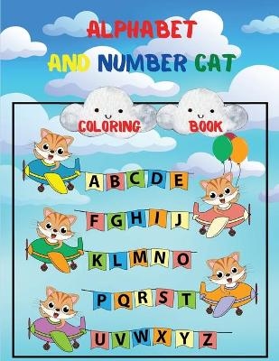Alphabet and Number Cat Coloring Book