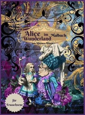 Alice im Wunderland Malbuch für Erwachsene
