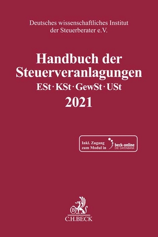 Handbuch der Steuerveranlagungen 2021