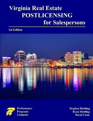 Virginia Real Estate Postlicensing for Salespersons