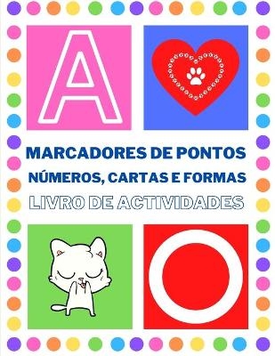 Marcadores de pontos Números, Cartas e Formas Livro de actividades