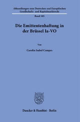 Die Emittentenhaftung in der Br&uuml;ssel Ia-VO. - Carolin Isabel Compes