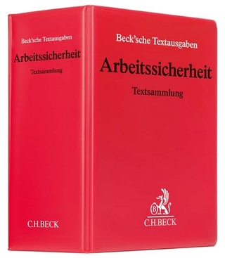 Arbeitssicherheit (ohne Fortsetzungsnotierung). Inkl. 60. Ergänzungslieferung