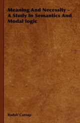 Meaning and Necessity - A Study in Semantics and Modal Logic - Rudolf Carnap