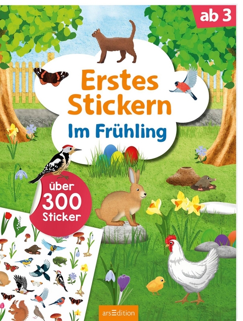 Erstes Stickern &ndash; Im Fr&uuml;hling